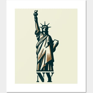 Vintage Statue of Liberty: NY Heritage Icon Posters and Art